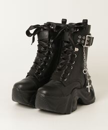 ヨースケYOSUKEウィメンズ厚底スプリットソール7ホールレースアップ