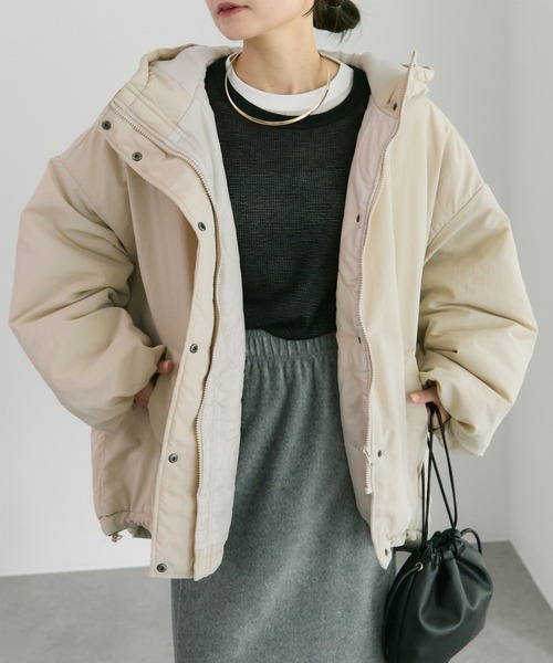 WEB限定】中わたモンスターパーカー（ミリタリージャケット）｜PUAL CE