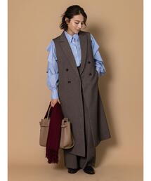 Te chichi | ツイードロングジレ（セットアップ可）(ベスト)