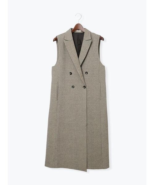 Te chichi（テチチ）の「ツイードロングジレ（セットアップ可）（ベスト・レディース・ブラウン/ベージュ・F）」の14枚目の写真