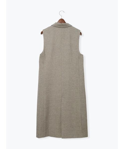 Te chichi（テチチ）の「ツイードロングジレ（セットアップ可）（ベスト・レディース・ブラウン/ベージュ・F）」の15枚目の写真