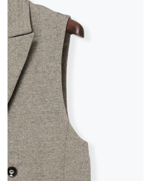 Te chichi（テチチ）の「ツイードロングジレ（セットアップ可）（ベスト・レディース・ブラウン/ベージュ・F）」の17枚目の写真