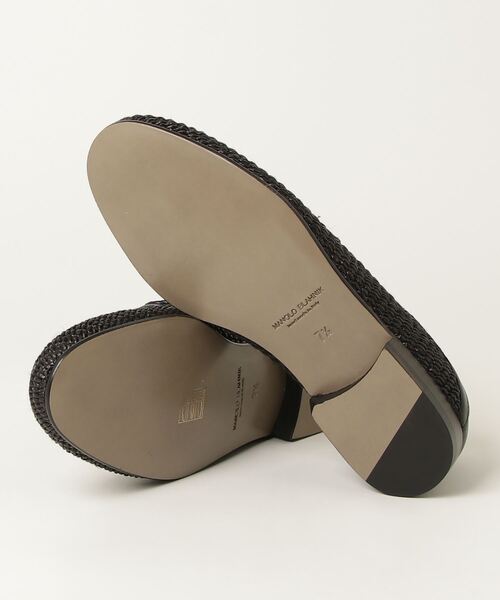 Manolo Blahnik（マノロ・ブラニク）の「MANOLO BLAHNIK / マノロ ブラニク：PADSTOW：322-2273[MUS]（スリッポン・メンズ・ブラック・26cm）」の3枚目の写真