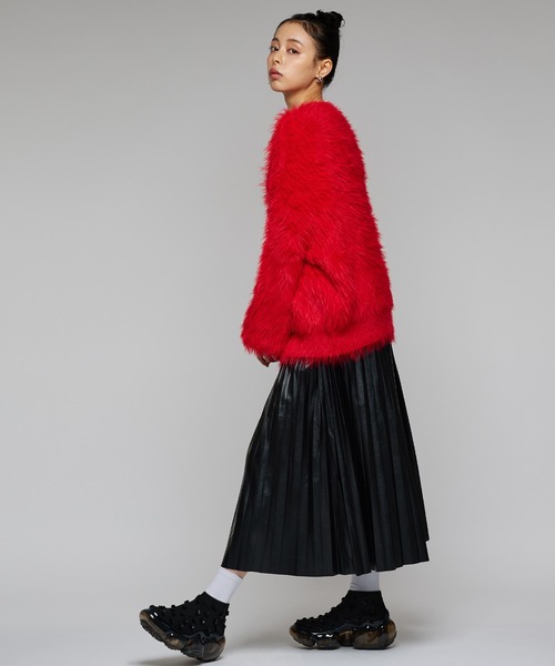 Narcissus（ナルシス）の「レザープリーツロングスカート/モード（スカート・レディース・ブラック・FREE）」の10枚目の写真