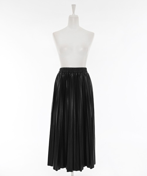 Narcissus（ナルシス）の「レザープリーツロングスカート/モード（スカート・レディース・ブラック・FREE）」の12枚目の写真