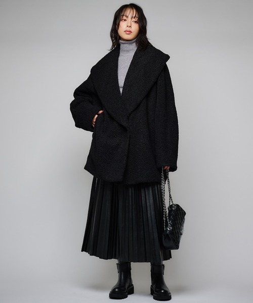 Narcissus（ナルシス）の「レザープリーツロングスカート/モード（スカート・レディース・ブラック・FREE）」の14枚目の写真