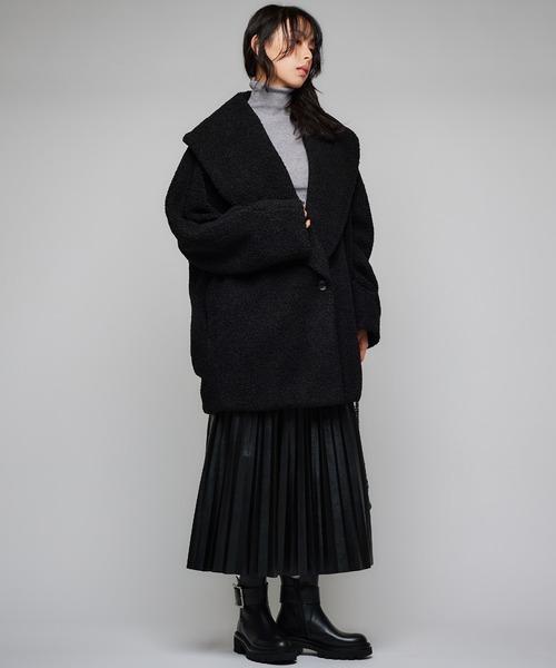 Narcissus（ナルシス）の「レザープリーツロングスカート/モード（スカート・レディース・ブラック・FREE）」の15枚目の写真