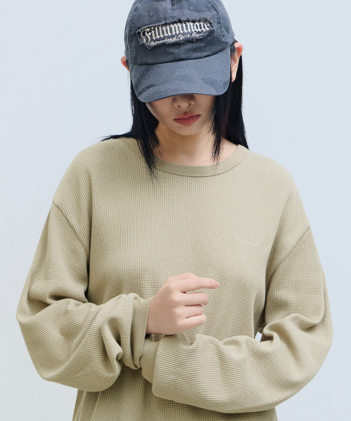 F.ILLUMINATE(フィルミネイト)の「アセンティックロゴワッフルロングスリーブ-ベージュ(Tシャツ/カットソー・レディース・その他・SMALL/MEDIUM/LARGE)」の2枚目の写真