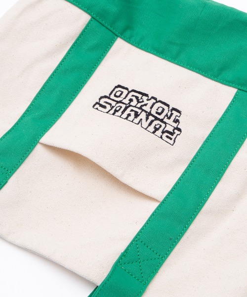 PUNYUS（プニュズ）の「ロゴ刺繍キャンバスミニトートバッグ（トートバッグ・レディース・グリーン・FREE）」の7枚目の写真
