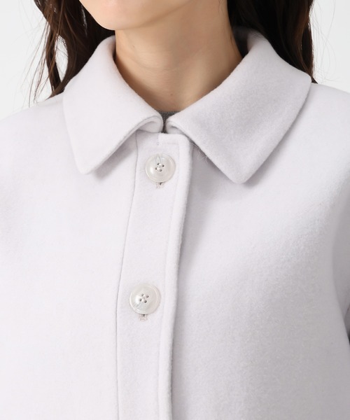 31 Sons de mode（トランテアン　ソン　ドゥ　モード）の「2025秋冬新作 ステンカラーポケットショートコート（チェスターコート・レディース・ブラック/ブラウン/ライトグレー・S/M）」の17枚目の写真