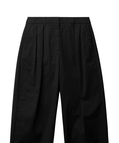 MUSINSA STANDARD WOMAN（ムシンサスタンダードウーマン）の「ウィメンズリバースツータックワイドチノパンツ[ブラック]（その他パンツ・レディース・その他・30/24/25/26/27/28/29）」の10枚目の写真