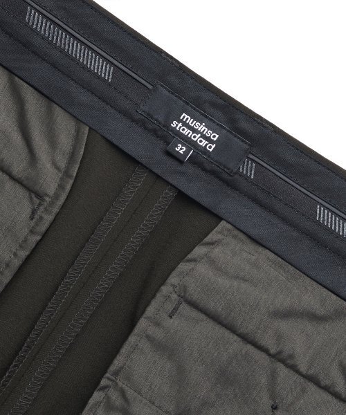 MUSINSA STANDARD（ムシンサスタンダード）の「軽量隠しバンディングハーフスラックス[カーキ]（スラックス・メンズ・その他・40/42/30/31/26/27/28/29）」の6枚目の写真