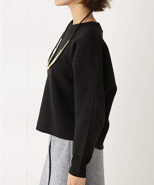 SLY（スライ）の「DOUBLE FACE HG TOPS（ニット/セーター・レディース・ブラウン/ブラック/カーキ・FREE）」の9枚目の写真