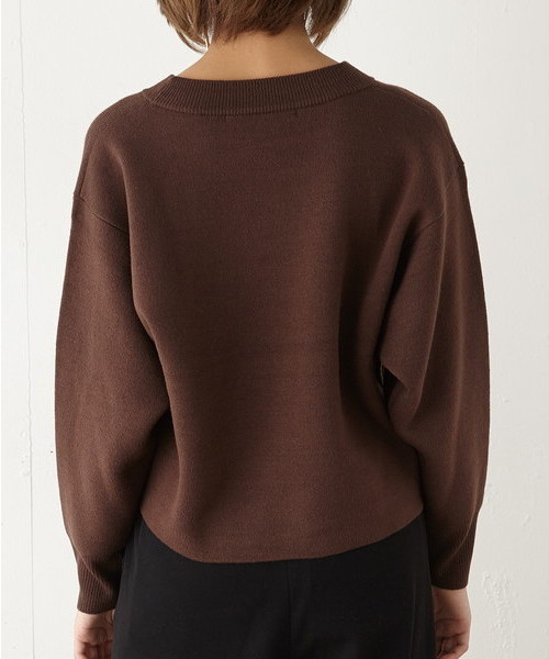 SLY（スライ）の「DOUBLE FACE HG TOPS（ニット/セーター・レディース・ブラウン/ブラック/カーキ・FREE）」の11枚目の写真