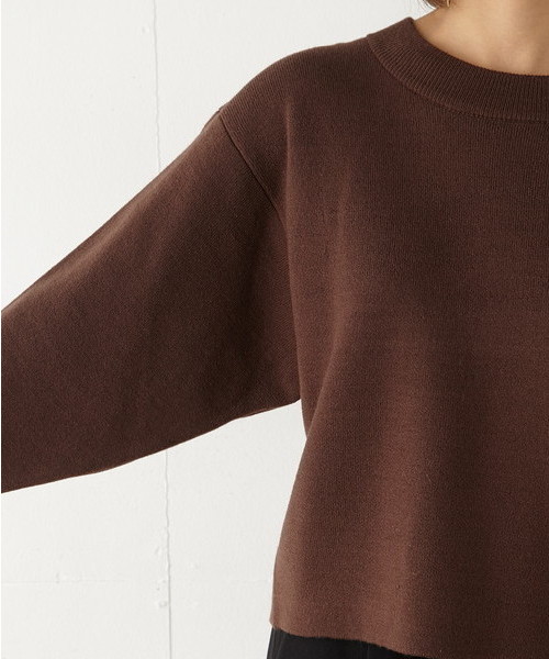 SLY（スライ）の「DOUBLE FACE HG TOPS（ニット/セーター・レディース・ブラウン/ブラック/カーキ・FREE）」の12枚目の写真