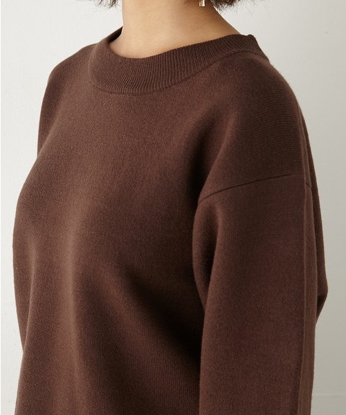 SLY（スライ）の「DOUBLE FACE HG TOPS（ニット/セーター・レディース・ブラウン/ブラック/カーキ・FREE）」の4枚目の写真