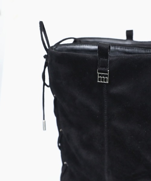 hiamu(ヒアム)の「レースアップロングプラットフォームブーツ/2025 AW NEW COLLECTION(ブーツ・レディース・ブラウン/ブラック系その他/ブラック・23.0cm/23.5cm/24.0cm/24.5cm/25.0cm)」の9枚目の写真