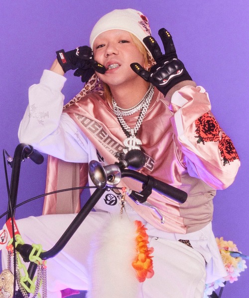 HEY!MrsROSE(ヘイミセスローズ)の「HEY! Mrs ROSE(ヘイ!ミセスローズ)HEY!Mr.GALFY 走り屋ロンT(Tシャツ/カットソー・レディース・ブラック/ピンク・FREE)」の6枚目の写真