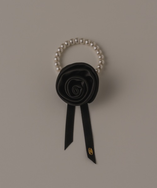 muku（ムク）の「HAIRTIE/ROSE×PEARL（ヘアゴム・レディース・ブラック・FREE）」の16枚目の写真