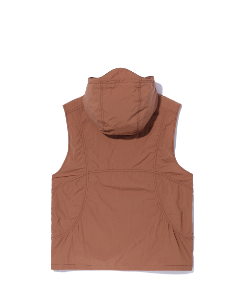 CRITIC(クリティック)の「GLOSSY HOOD VEST BROWN(ベスト・レディース・その他・LARGE/MEDIUM/X-LARGE)」の2枚目の写真