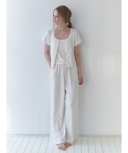 RE_L（リエル）の「Florrie room pants (white flower)（その他パンツ・レディース・その他・SMALL/MEDIUM）」の2枚目の写真