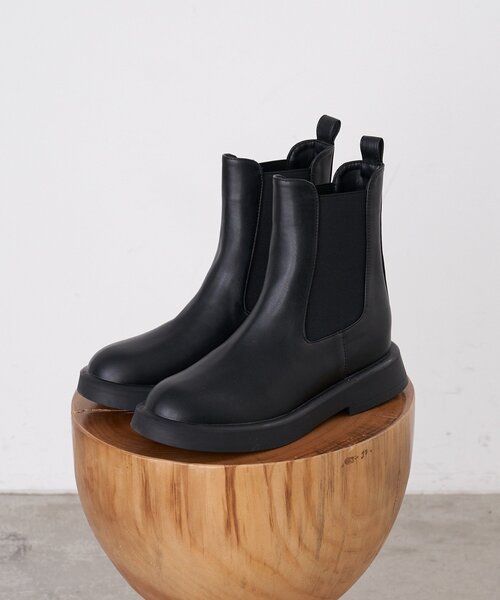 SHENERY(シーナリー)の「インヒールサイドゴアブーツ(ブーツ・レディース・ブラック・36/37/38)」の1枚目の写真