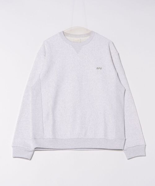A.P.C.（アーペーセー）の「SWEAT 406PATCH H（スウェット・メンズ・ブラウン/ライトグレー/ブラック・XS/M/L/S）」の3枚目の写真