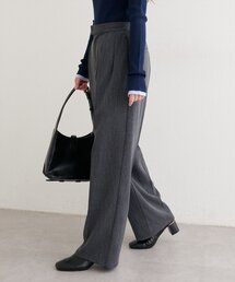 natural couture | タックスラックスパンツ(スラックス)