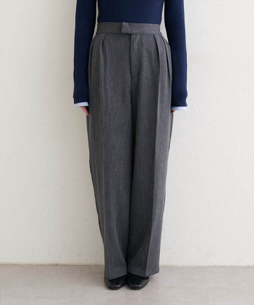 natural couture(ナチュラルクチュール)の「タックスラックスパンツ(スラックス・レディース・ピンク/グリーン/チャコールグレー・SMALL/MEDIUM)」の15枚目の写真