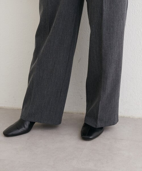 natural couture(ナチュラルクチュール)の「タックスラックスパンツ(スラックス・レディース・ピンク/グリーン/チャコールグレー・SMALL/MEDIUM)」の10枚目の写真