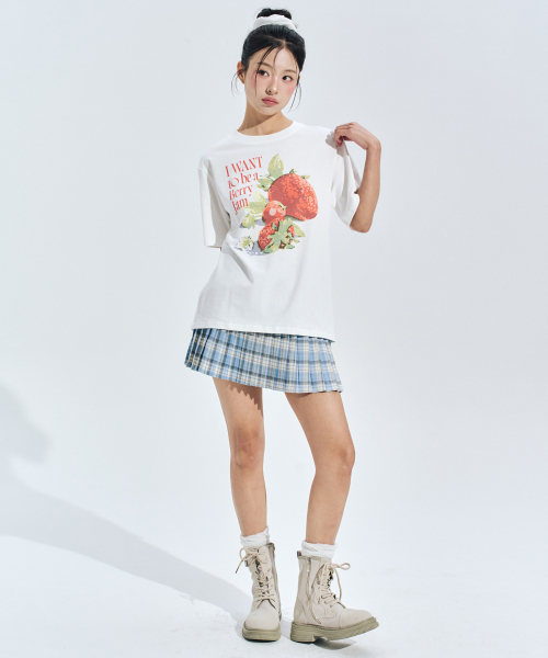 ZEROPLANET（ゼロプラネット）の「ベリードリームグラフィックTシャツ[ホワイト]（Tシャツ/カットソー・レディース・その他・FREE）」の3枚目の写真