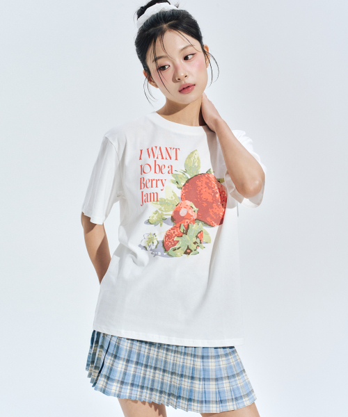 ZEROPLANET（ゼロプラネット）の「ベリードリームグラフィックTシャツ[ホワイト]（Tシャツ/カットソー・レディース・その他・FREE）」の4枚目の写真