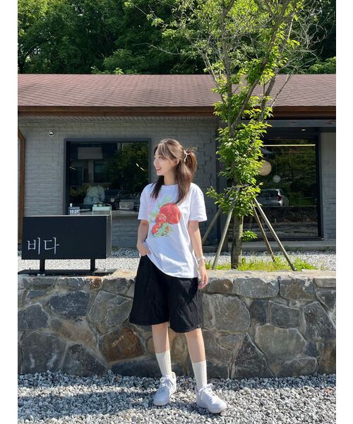 ZEROPLANET（ゼロプラネット）の「ベリードリームグラフィックTシャツ[ホワイト]（Tシャツ/カットソー・レディース・その他・FREE）」の6枚目の写真