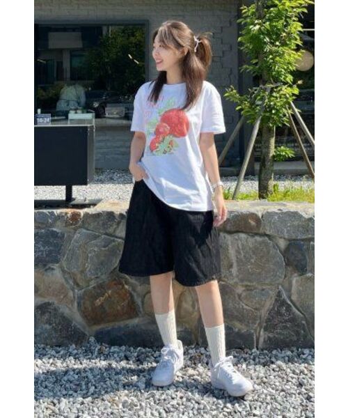 ZEROPLANET（ゼロプラネット）の「ベリードリームグラフィックTシャツ[ホワイト]（Tシャツ/カットソー・レディース・その他・FREE）」の7枚目の写真