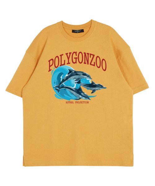ASTRAL PROJECTION(アストラルプロジェクション)の「ポリゴンドルフィンラウンドネック15番手綿半袖Tシャツ_チェダー(Tシャツ/カットソー・レディース・その他・LARGE/X-LARGE)」の2枚目の写真