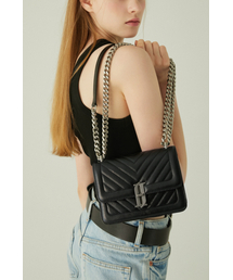 JESTINA（ジェイエスティナ）の「ジョエルキルティングSMチェーンショルダーBK (JHNCHA0BS700BK010)（ショルダーバッグ）」