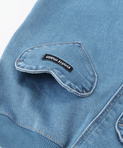 petit main（プティマイン）の「【裏起毛】デニムバレルパンツ（デニムパンツ・キッズ・ブルー/サックスブルー・80ｃｍ/120cm/100cm/110cm/90cm/130cm）」の14枚目の写真