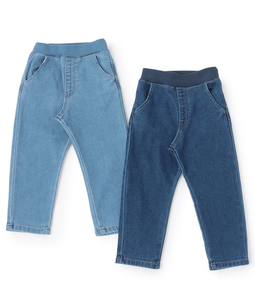 petit main（プティマイン）の「【裏起毛】デニムバレルパンツ（デニムパンツ・キッズ・ブルー/サックスブルー・80ｃｍ/120cm/100cm/110cm/90cm/130cm）」の17枚目の写真