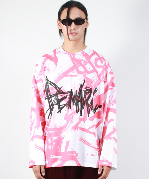 DEMARC(ドゥマーク)の「M STREET GRAFFITI LOGO TEXT OVERSIZED T-SHIRT - Red(Tシャツ/カットソー・メンズ・その他・LARGE/MEDIUM)」の12枚目の写真