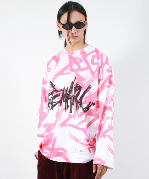DEMARC(ドゥマーク)の「M STREET GRAFFITI LOGO TEXT OVERSIZED T-SHIRT - Red(Tシャツ/カットソー・メンズ・その他・LARGE/MEDIUM)」の7枚目の写真
