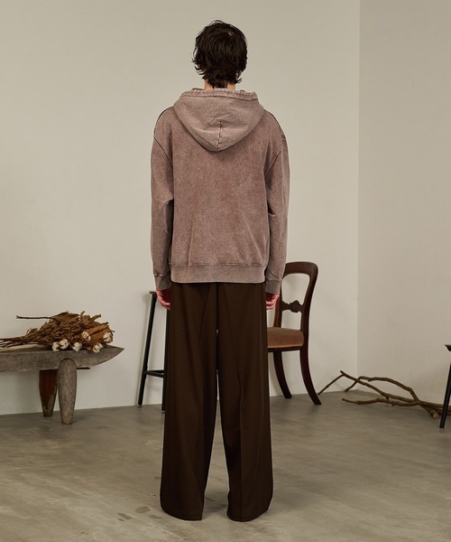 Forte(フォルテ)(フォルテ)の「Washed Deck Hoodie/ウォッシュドダックフーディ(パーカー・メンズ・グレー/ブラウン・MEDIUM/LARGE)」の12枚目の写真