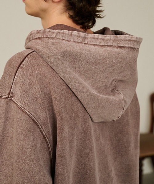 Forte(フォルテ)(フォルテ)の「Washed Deck Hoodie/ウォッシュドダックフーディ(パーカー・メンズ・グレー/ブラウン・MEDIUM/LARGE)」の18枚目の写真