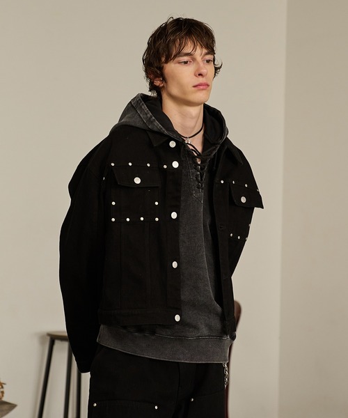 Forte(フォルテ)(フォルテ)の「Washed Deck Hoodie/ウォッシュドダックフーディ(パーカー・メンズ・グレー/ブラウン・MEDIUM/LARGE)」の4枚目の写真
