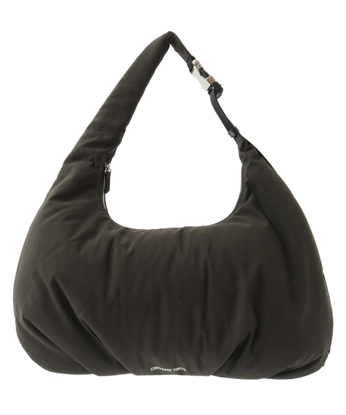 CONVERSE TOKYO(コンバーストウキョウ)の「NYLON GATHER MOON SHOULDER BAG(ショルダーバッグ・レディース・ライトベージュ/カーキ/ブラック・FREE)」の3枚目の写真