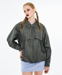 OTHER-worldly（アザーワールドリー）の「レイヤードステッチウィンドブレーカー[グレー]（ナイロンジャケット）」