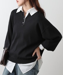 COLONY 2139 | シャツドッキングニットプルオーバー(ニット/セーター)