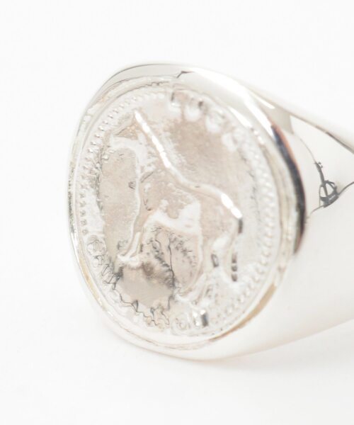 Tiara(ティアラ)の「【SYMPATHY OF SOUL/シンパシーオブソウル】Mini Classic Coin Ring(リング・レディース・シルバー・FREE)」の4枚目の写真