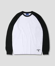 DOLPHIN WAVE APPAREL（ドルフィンウェーブアパレル）の「ドルフィンシリコンプリントラグラン長袖Tシャツブラック（Tシャツ/カットソー）」