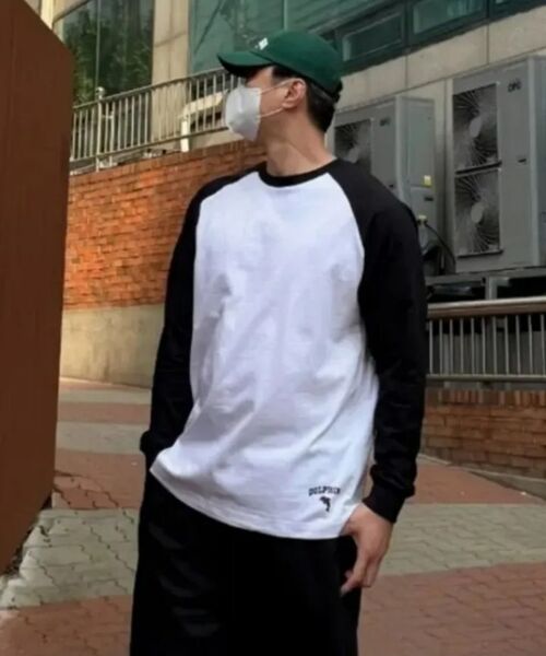 DOLPHIN WAVE APPAREL(ドルフィンウェーブアパレル)の「ドルフィンシリコンプリントラグラン長袖Tシャツブラック(Tシャツ/カットソー・メンズ・その他・MEDIUM/LARGE/X-LARGE)」の10枚目の写真