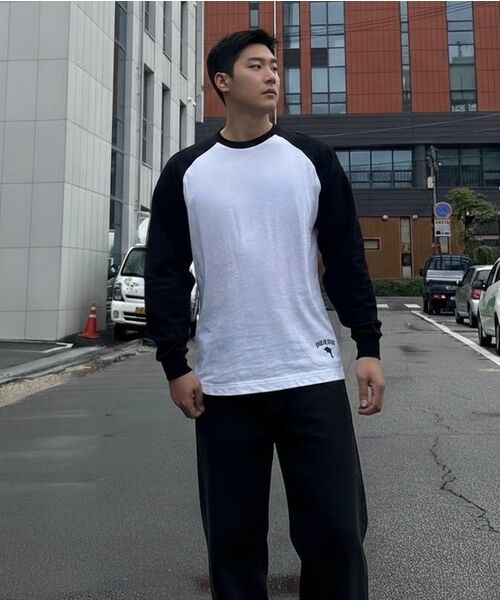 DOLPHIN WAVE APPAREL(ドルフィンウェーブアパレル)の「ドルフィンシリコンプリントラグラン長袖Tシャツブラック(Tシャツ/カットソー・メンズ・その他・MEDIUM/LARGE/X-LARGE)」の15枚目の写真